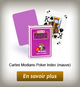 Cartes de poker Modiano Poker Index