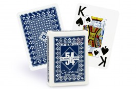 Jeu de cartes à jouer Poker Grimaud 516 bleu