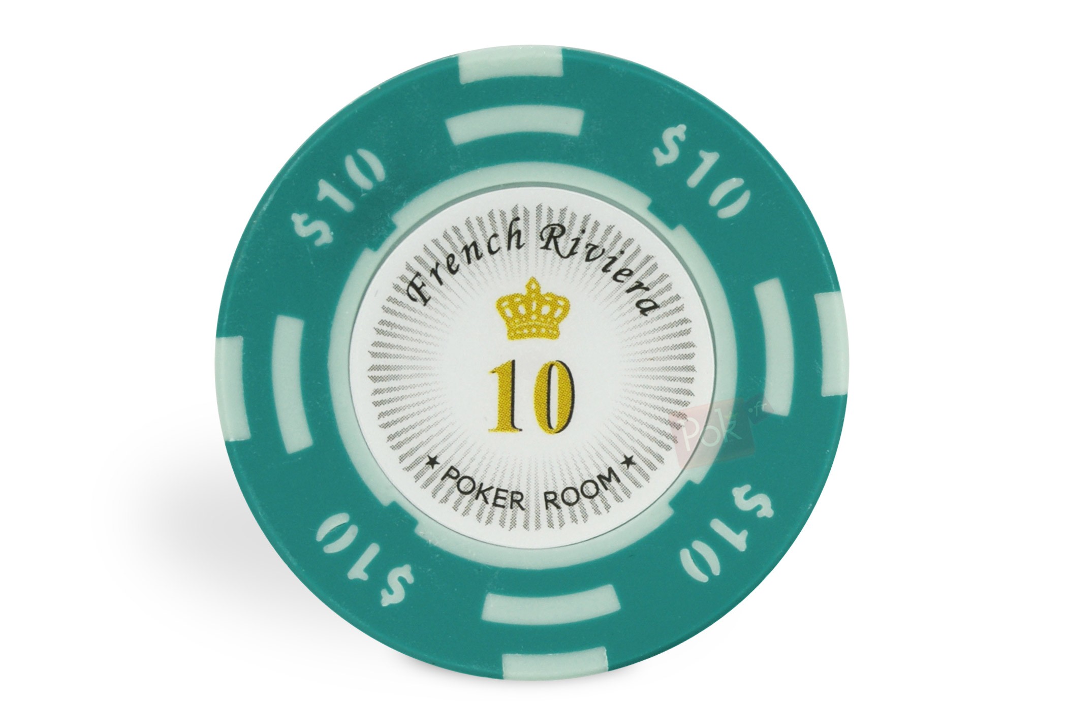 Rouleau De 25 Jetons Poker French Riviera – Valeur 0,50 $, Orange, Clay Composite 14g – Exclusivité Pokeo