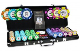 Set De Poker Complet - 600 Jetons, Mallette ABS, 2 Jeux De Cartes, Tapis, Pour 12 Joueurs, Texas Hold'em