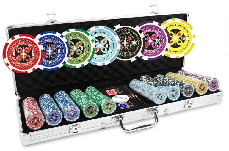 WeddHuis 100 Jetons De Poker 5 Couleurs - Mallette Et Sac Velours Pour Soirées Jeux